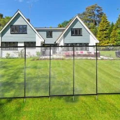 4 ft. H x 48 ft. W Outdoor In-Ground Pool Safety Fence with Section Kit, Removable Mesh Barrier in Black by Kahomvis -Pool Supplies Sales Store kahomvis pool safety equipment bu lkw4 1557 76 1000