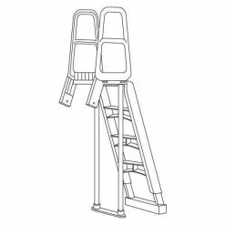 Smart Step and Ladder System Above Ground Swimming Pool by Main Access -Pool Supplies Sales Store main access pool ladders 200100t 4f 1000