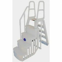 Step Ladder System for Above Ground Swimming Pool with LED Light by Main Access