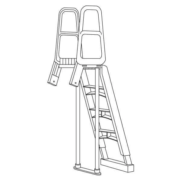 Ladder for Above Ground Swimming Pools by Main Access 4 Ladder for Above Ground Swimming Pools by Main Access - Image 2