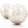 16 in. Inflatable Clear Sports PVC Beach Balls, Summer Beach Pool Party Toy (2-Pack) by Novelty Place -Pool Supplies Sales Store mucticolor novelty place pool toys np beachball sequin 2pc 64 1000