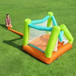 Jump and Soar Outdoor Indoor Backyard Inflatable Bounce with Pump and Bag by Bestway -Pool Supplies Sales Store multi bestway pool toys 53395e bw 1f 1000
