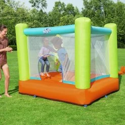 Jump and Soar Outdoor Indoor Backyard Inflatable Bounce with Pump and Bag by Bestway -Pool Supplies Sales Store multi bestway pool toys 53395e bw 44 1000