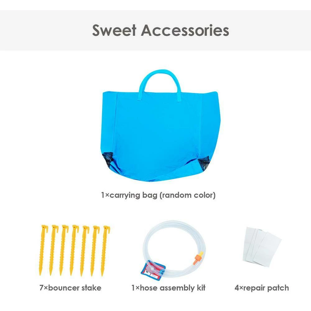 Inflatable Bounce House Water Slide Jump Bouncer with Climbing Wall and Splash Pool by Costway 10 Inflatable Bounce House Water Slide Jump Bouncer with Climbing Wall and Splash Pool by Costway - Image 8