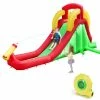 Inflatable Water Slide Bounce House Bouncer Kids Jumper Climbing with 480-Watt Blower by Costway