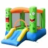 Multi-Color Inflatable Bounce House Jumper Castle Kids Playhouse with Basketball Hoop and Slide by Costway -Pool Supplies Sales Store multi color costway pool toys op70051 64 1000