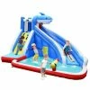Multi-Color Inflatable Water Slide Shark Bounce House Castle Splash Water Pool without Blower by Costway 1 Multi-Color Inflatable Water Slide Shark Bounce House Castle Splash Water Pool without Blower by Costway -Pool Supplies Sales Store multi color costway pool toys op70399 64 1000