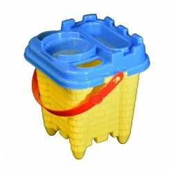 JustForKids Beach Toys For Kids with Reusable Mesh Bag Castle Bucket Sand Mold (16-Piece) by G & F Products -Pool Supplies Sales Store multi color g f products pool toys 10061 4f 1000