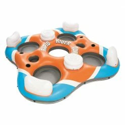 101 in. Rapid Rider 4-Person Floating Island River Lake Pool Raft by Bestway