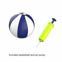 Basketball Hoop Pool Toy Set by Hey! Play! 11 Basketball Hoop Pool Toy Set by Hey! Play! -Pool Supplies Sales Store multi colored hey play pool toys hw3500114 4f 1000