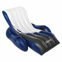 White Vinyl Rectangular Inflatable Floating Comfortable Recliner Pool Lounges with Cup Holders (2-Pack) by Intex 10 White Vinyl Rectangular Inflatable Floating Comfortable Recliner Pool Lounges with Cup Holders (2-Pack) by Intex -Pool Supplies Sales Store multi colored intex pool floats 2 x 58868ep 40 1000