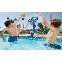 2-in-1 Basketball and Volleyball Pool Game by Swim Ways -Pool Supplies Sales Store multi colored swim ways pool toys 00381 4f 1000