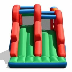 Inflatable Bounce House Multi 3-in-1 Dual Slides Jumping Castle Bouncer without Blower by Costway