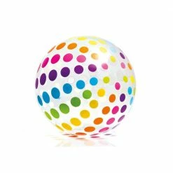 Multi Jumbo Inflatable Vinyl Big Panel Colorful Giant Beach Ball (Set of 4) by Intex -Pool Supplies Sales Store multi intex pool toys 4 x 59065ep 4f 1000