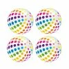 Multi Jumbo Inflatable Vinyl Big Panel Colorful Giant Beach Ball (Set of 4) by Intex