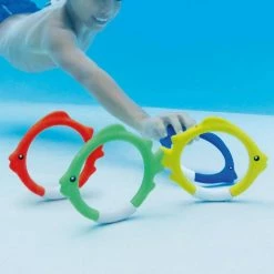 Diving Swimming Pool Kids Toy Play Underwater Fish Rings Sticks (4-Pack) by Intex -Pool Supplies Sales Store multi intex pool toys 55507e 1f 1000