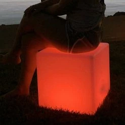 16 in. Block Seat Pool Spa Weatherproof Color Changing LED Cube by Main Access -Pool Supplies Sales Store multi main access pool lights 131784 fa 1000