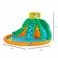 Twin Peaks Kids Inflatable Splash Pool Backyard Water Slide Park by Unbranded -Pool Supplies Sales Store multi pool toys mti 90475 4f 1000