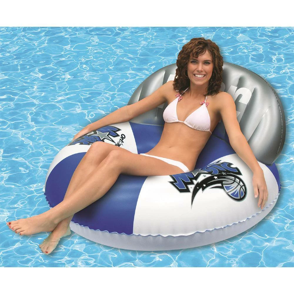 Orlando Magic NBA Deluxe Swimming Pool Float Tube by Poolmaster 4 Orlando Magic NBA Deluxe Swimming Pool Float Tube by Poolmaster - Image 2