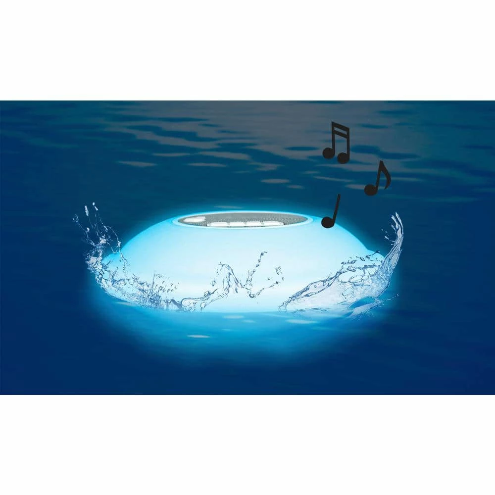 Multi-Light Floating Pool Speaker with Call Functionality by Poolmaster 3 Multi-Light Floating Pool Speaker with Call Functionality by Poolmaster