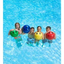 16 in. Smile Play Beach Balls (4-Pack) by Poolmaster
