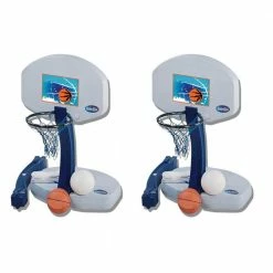 2-in-1 Volleyball and Basketball Swimming Pool Water Game Set (2-Pack) by SwimWays