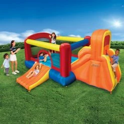 Double Slide Backyard Bouncer Inflatable Slide & Bounce House by BANZAI 19 Double Slide Backyard Bouncer Inflatable Slide & Bounce House by BANZAI -Pool Supplies Sales Store multicolor banzai pool toys ban 40552 31 1000