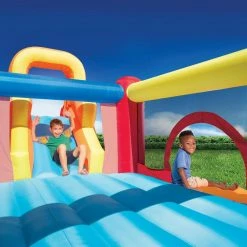 Double Slide Backyard Bouncer Inflatable Slide & Bounce House by BANZAI 18 Double Slide Backyard Bouncer Inflatable Slide & Bounce House by BANZAI -Pool Supplies Sales Store multicolor banzai pool toys ban 40552 76 1000