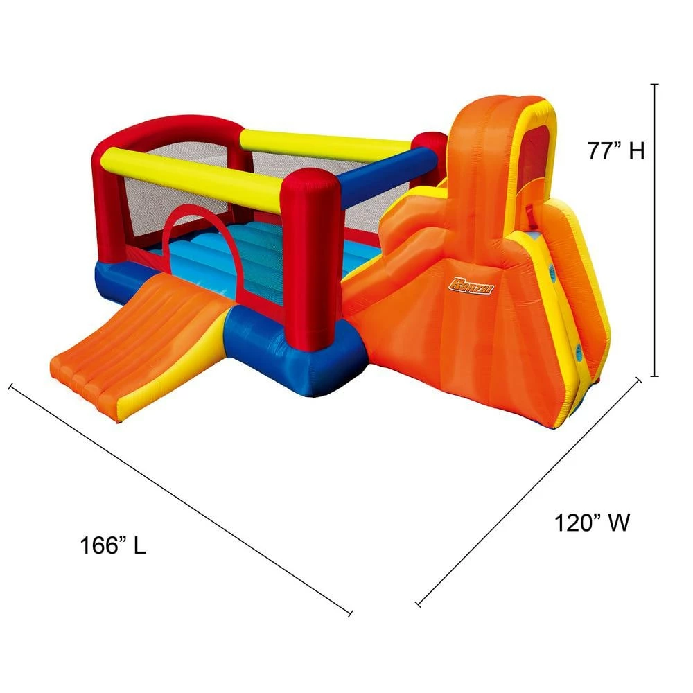 Double Slide Backyard Bouncer Inflatable Slide & Bounce House by BANZAI 9 Double Slide Backyard Bouncer Inflatable Slide & Bounce House by BANZAI - Image 7