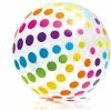 Jumbo Inflatable Glossy Big Polka-Dot Colorful Giant Beach Ball (24-Pack) by Intex -Pool Supplies Sales Store multicolor intex pool toys 24 x 59065ep 64 1000