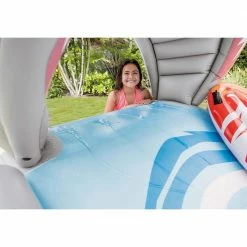 Surf 'N Slide Inflatable Kids Backyard Splash Water Slide with 2 Surf Rider by Intex -Pool Supplies Sales Store multicolor intex pool toys 57159ep 44 1000