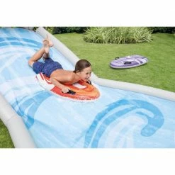 Surf 'N Slide Inflatable Kids Backyard Splash Water Slide with 2 Surf Rider by Intex -Pool Supplies Sales Store multicolor intex pool toys 57159ep fa 1000