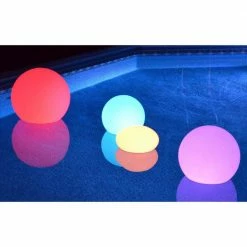 Main Access 13 in. Ellipsis Pool Color-Changing Floating LED Ball Light (3-Pack) by Unbranded -Pool Supplies Sales Store multicolored pool toys 3 x 131789 44 1000