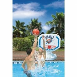 Oklahoma City Thunder NBA Competition Swimming Pool Basketball Game by Poolmaster -Pool Supplies Sales Store multicolored poolmaster pool toys 72921 4f 1000