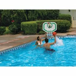 Boston Celtics NBA Pro Rebounder Swimming Pool Basketball Game by Poolmaster -Pool Supplies Sales Store multicolored poolmaster pool toys 72933 4f 1000