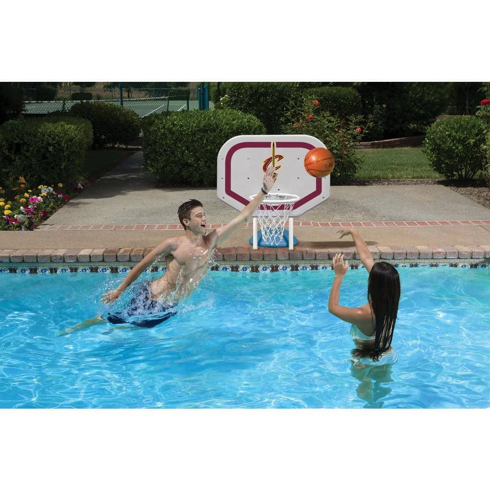 Cleveland Cavaliers NBA Pro Rebounder Swimming Pool Basketball Game by Poolmaster 4 Cleveland Cavaliers NBA Pro Rebounder Swimming Pool Basketball Game by Poolmaster - Image 2