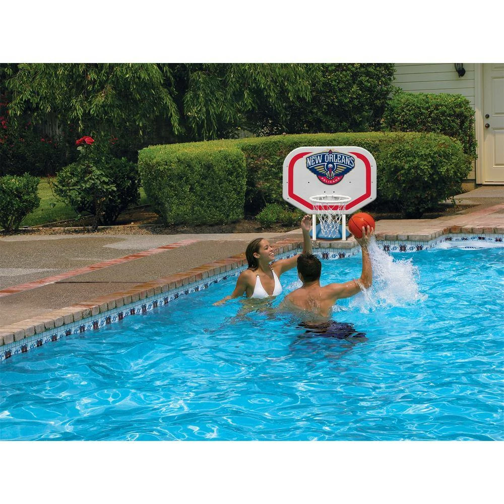 New Orleans Pelicans NBA Pro Rebounder Swimming Pool Basketball Game by Poolmaster 5 New Orleans Pelicans NBA Pro Rebounder Swimming Pool Basketball Game by Poolmaster - Image 3