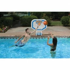 New York Knicks NBA Pro Rebounder Swimming Pool Basketball Game by Poolmaster -Pool Supplies Sales Store multicolored poolmaster pool toys 72951 c3 1000