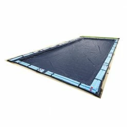 8-Year 30 ft. x 50 ft. Rectangular Navy Blue In Ground Winter Pool Cover by Blue Wave