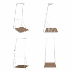 Rainey Outdoor Shower with XL Base and Waterfall Bar, White by Novogratz -Pool Supplies Sales Store novogratz outdoor showers 88907wht1e 1f 1000