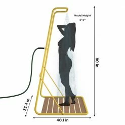 Rainey Outdoor Shower with XL Base and Waterfall Bar, Yellow by Novogratz 13 Rainey Outdoor Shower with XL Base and Waterfall Bar, Yellow by Novogratz -Pool Supplies Sales Store novogratz outdoor showers 88907ylw1e 44 1000