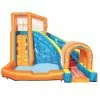 Hurricane Tunnel Blast Kids Inflatable Water Park with Slide by Bestway -Pool Supplies Sales Store orange bestway pool toys 53304e bw 64 1000