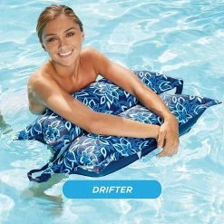 Supreme Monterey Hammock 4 in 1 Inflatable Pool Float, Orchid Blue by Aqua LEISURE -Pool Supplies Sales Store orchid blue aqua leisure pool floats azl18904 4f 1000