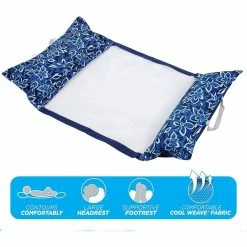 Supreme Monterey Hammock 4 in 1 Inflatable Pool Float, Orchid Blue by Aqua LEISURE -Pool Supplies Sales Store orchid blue aqua leisure pool floats azl18904 76 1000