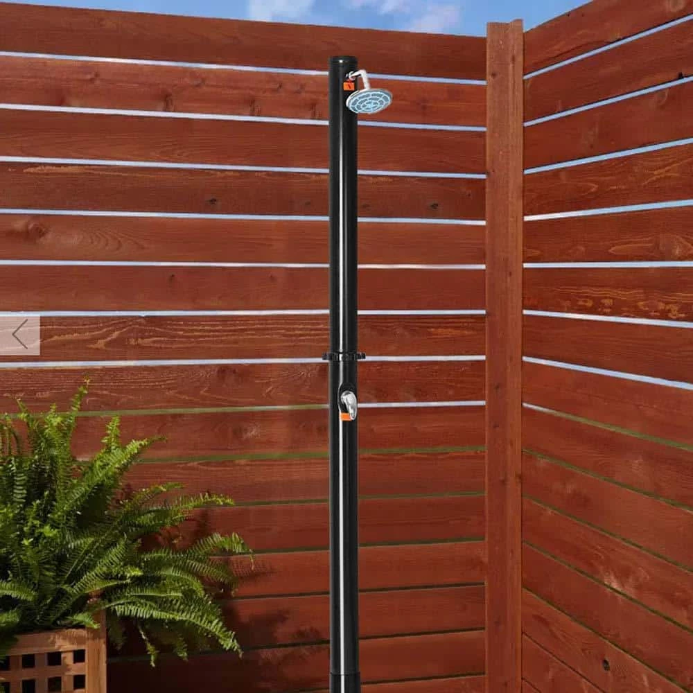 7.2 ft. Outdoor Solar Heated Hot and Cold Shower with Base by WELLFOR 4 7.2 ft. Outdoor Solar Heated Hot and Cold Shower with Base by WELLFOR - Image 2