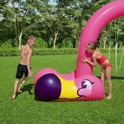 52382E Jumbo Pink Flamingo Inflatable Outdoor Kids Water Arch Sprinkler for Kids by Bestway 11 52382E Jumbo Pink Flamingo Inflatable Outdoor Kids Water Arch Sprinkler for Kids by Bestway -Pool Supplies Sales Store pink bestway pool toys 52382e bw 44 1000