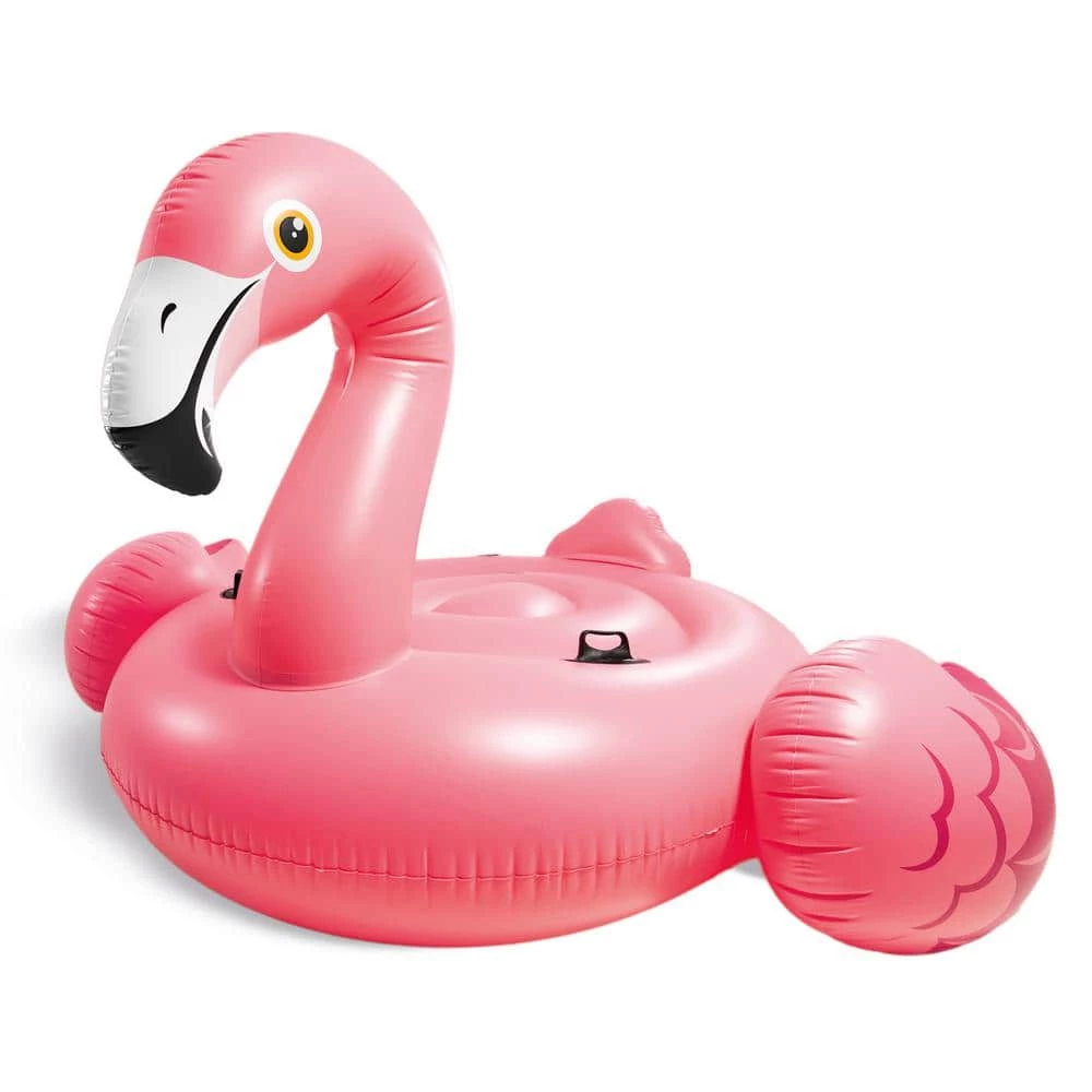 57288EP Giant Inflatable 80 in. Mega Flamingo Island Ride On Pool Float by Intex 3 57288EP Giant Inflatable 80 in. Mega Flamingo Island Ride On Pool Float by Intex