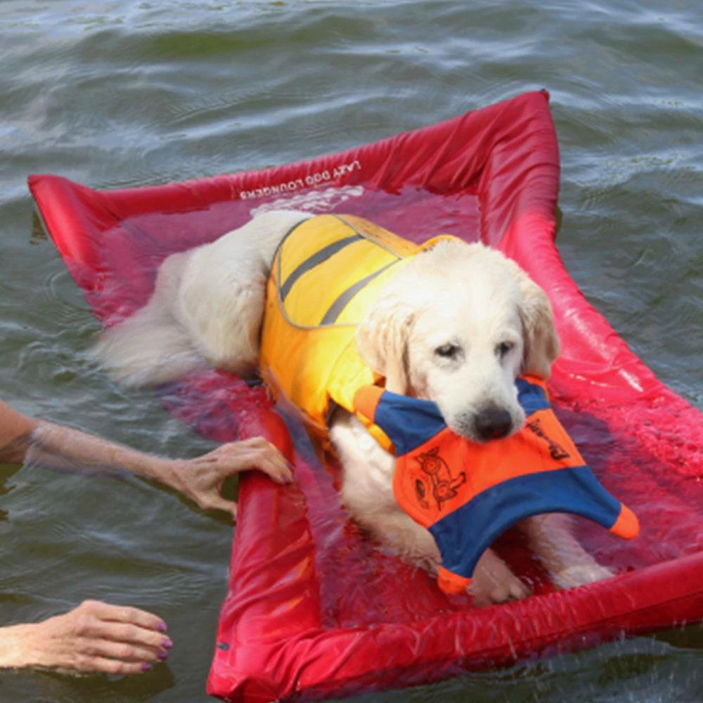 Pink Lazy Dog Pool Lounger and Lake Raft Float, Large by Unbranded 6 Pink Lazy Dog Pool Lounger and Lake Raft Float, Large by Unbranded - Image 4