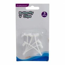2 in. Quick Snap Replacement Butterfly Clips for Pool Pole (Set of 3) by Pool Central