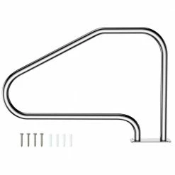 49 in. W Stainless Steel Swimming Pool Handrail for Above Ground Pool by ANGELES HOME